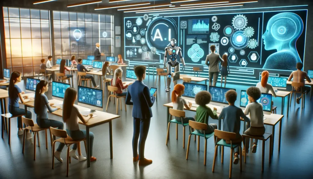 Futuristic AI Classroom