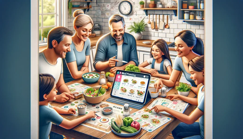 AI-Powered Meal Planning for Busy Families Kitchen Table